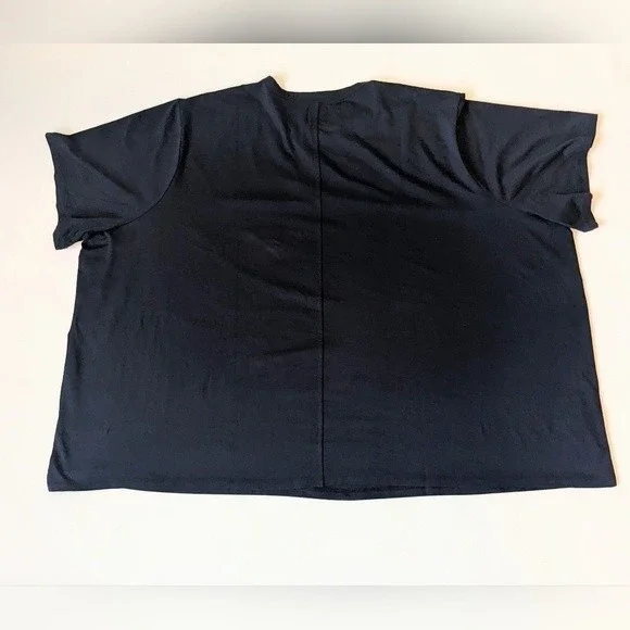 Amazon Aware NWT Organic Tee Navy Blue short sleeve shirt sz 7x - Picture 4 of 5
